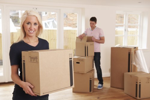 Local house movers preparing a residential move in St Jamess