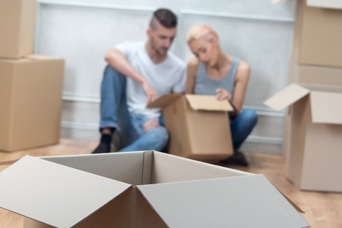 Preparing household items for a van move