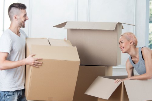 Local removals team handling a home move in St Jamess