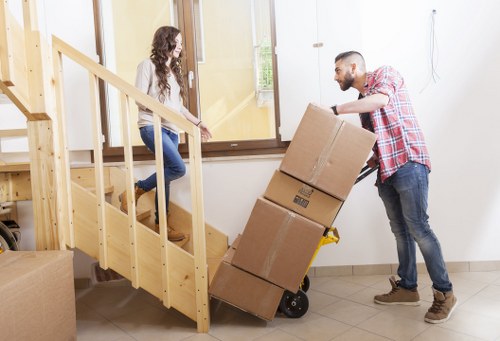 Local movers supporting a small business relocation near St Jamess