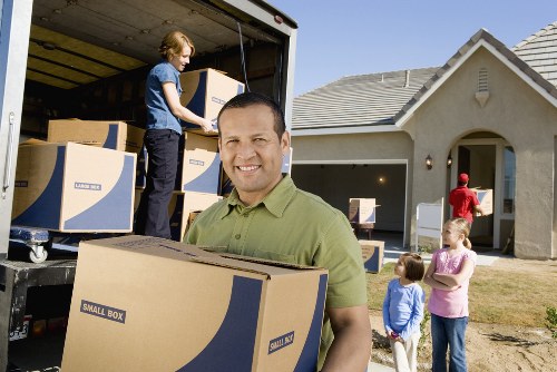 Loading boxes for a house move estimate