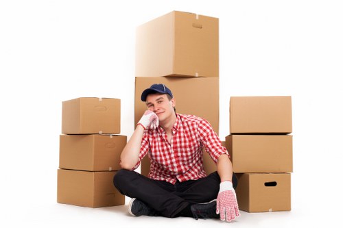 Commercial packing support for an office relocation in St Jamess